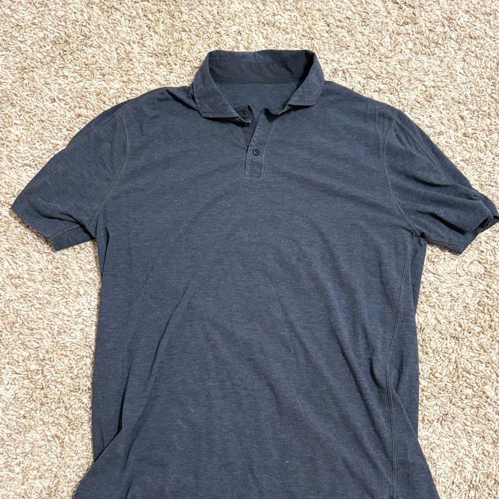 lululemon Athletica Mens Gray Polo Shirt